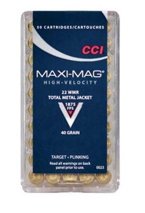 CCI 22 WMR HS MAXI-MAG TMJ - 50 stk