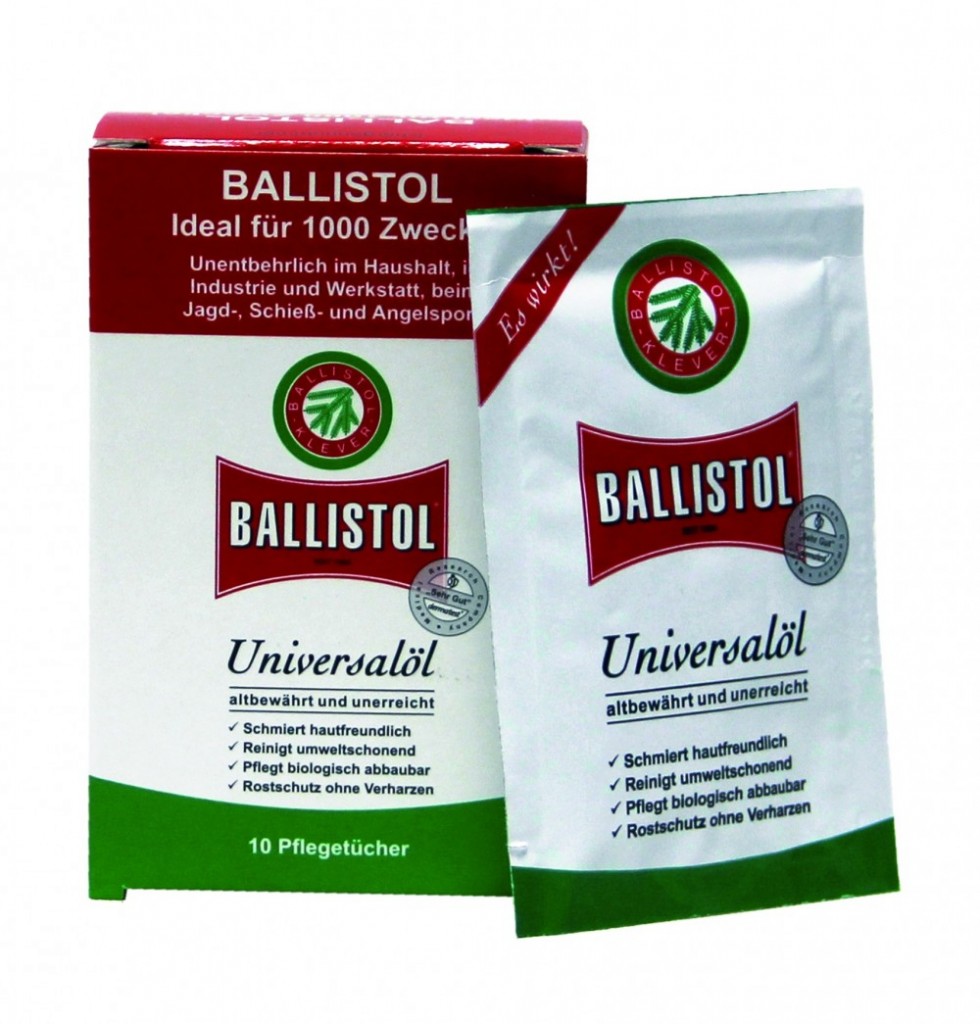 Ballistol Oljeserviett (wipes) | Børsemaker Wear AS