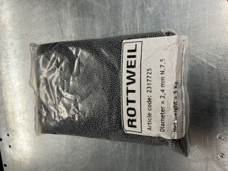 Rottweil Løs Bly Hagl 2,4mm N7,5 - 5KG