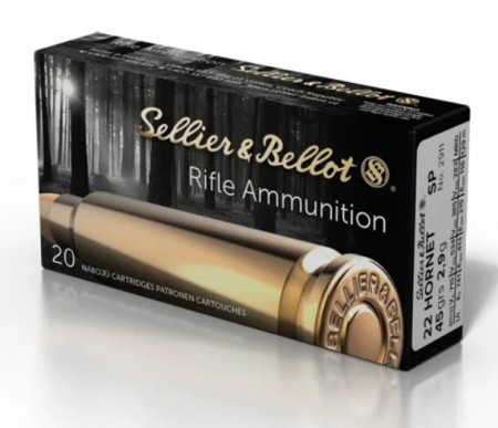 S&B 22 Hornet 45grs SP - 20 stk