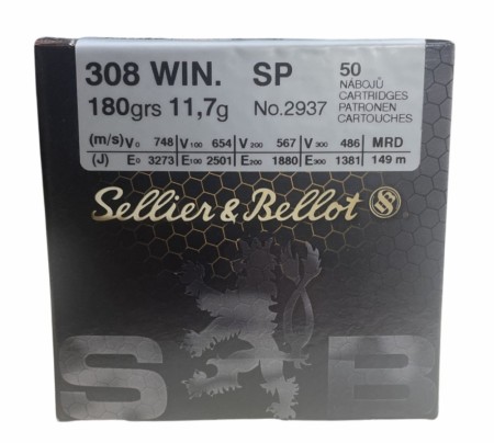 S&B 308 WIN 180 SP - 50 stk