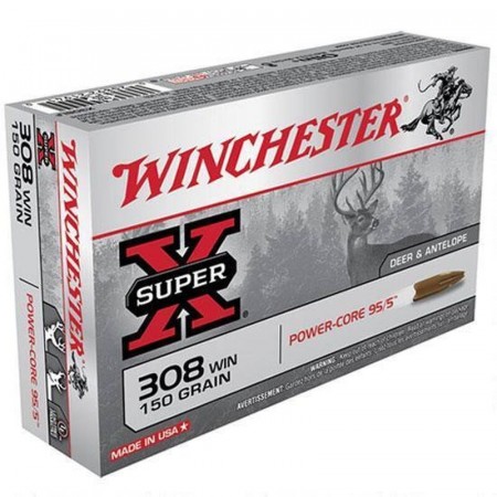 Winchester 308W  Power Core 95/5 150gr  - 20stk