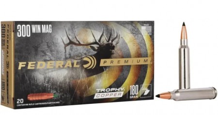 Federal 300WinMag Trophy Copper 180grs - 20 stk