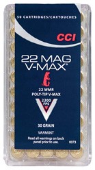 CCI 22WMR V-Max 30grs - 50 stk