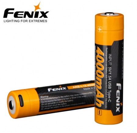FENIX ARB-L18-4000U USB-C 18650 BATTERI 4000 mAh