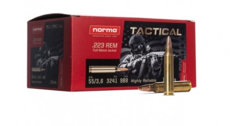 Norma Tactical 223 Rem. 55gr / 3,6g - 30 stk
