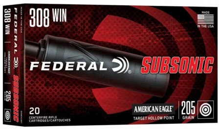 Federal Subsonic 308Win 205grs Target HP - 20 stk