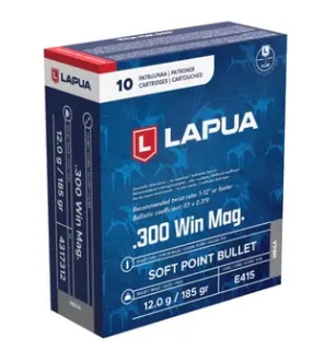 Lapua 300 Win Mag 12,0g / 185grs - 10 stk