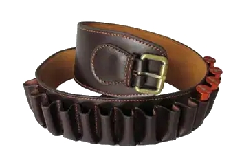 Patronbelte Kal 12, Mørk brun