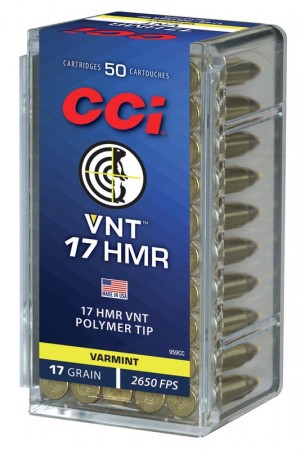 CCI 17 HMR VNT Poly Tip 17grs - 50 stk