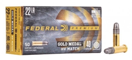 Federal Gold Medal Match .22LR 40gr LRN