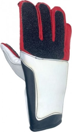 Skytehanske links med fingre, rød