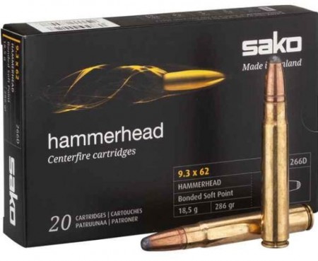 Sako 9,3x62 Hammerhead SP 286 grs - 20 stk