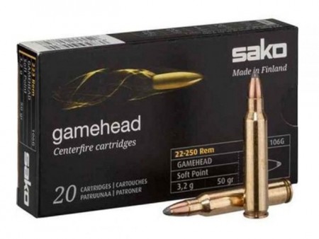 Sako 22-250 Gamehead 50grs SP