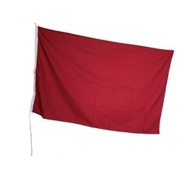 Sikkerhetsflagg Rødt