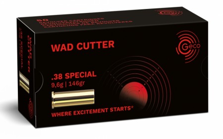 GECO .38 Special 146gr Wad Cutter - 50 stk